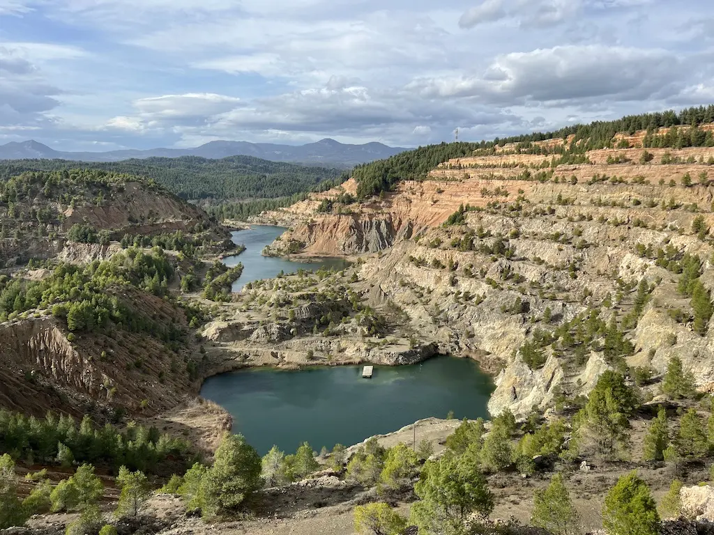 alpine lakes mantoudi evia