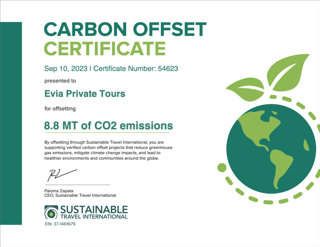 Carbon Offset Program 2023 - Evia Private Tours | Greece